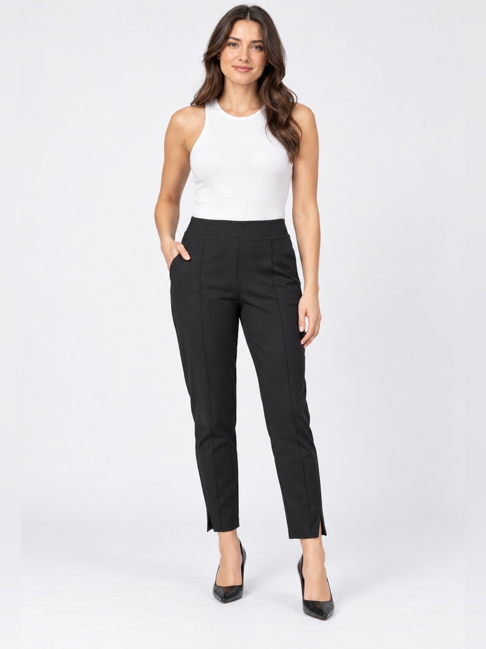 International Concept Women’s Pants Ponte sz Medium Petite NEW #H753
